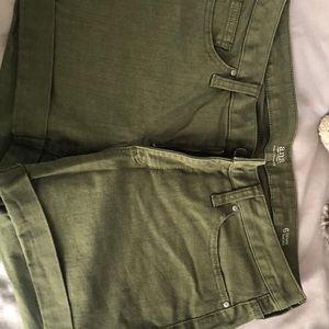 Green shorts